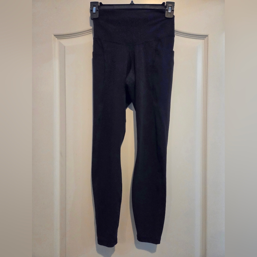Women's Black High-Waisted Ankle Leggings XS